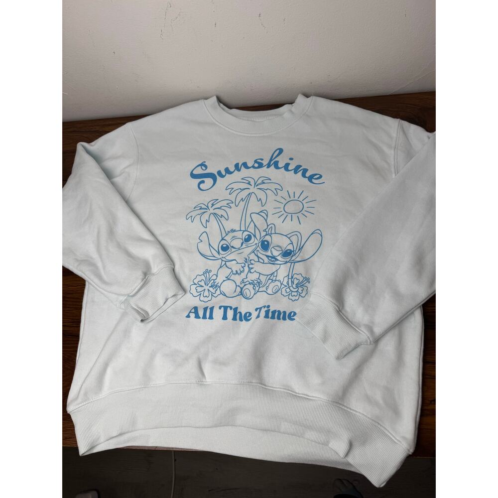 Disney's Lilo & Stitch Fleece sweatshirt Girls XL Sunshine All the Time‎